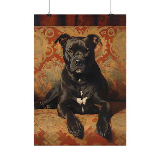 Staffordshire Bull Terrier, Staffordshire Bull Terrier Poster, Staffordshire Bull Terrier Painting, Dog Lover Gift, Pet Owner Poster, Dog Wall Art