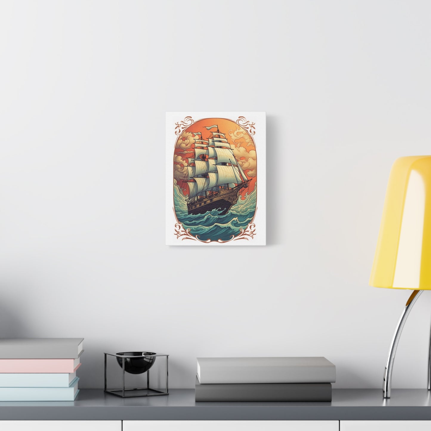 Matte Canvas Vintage Ship