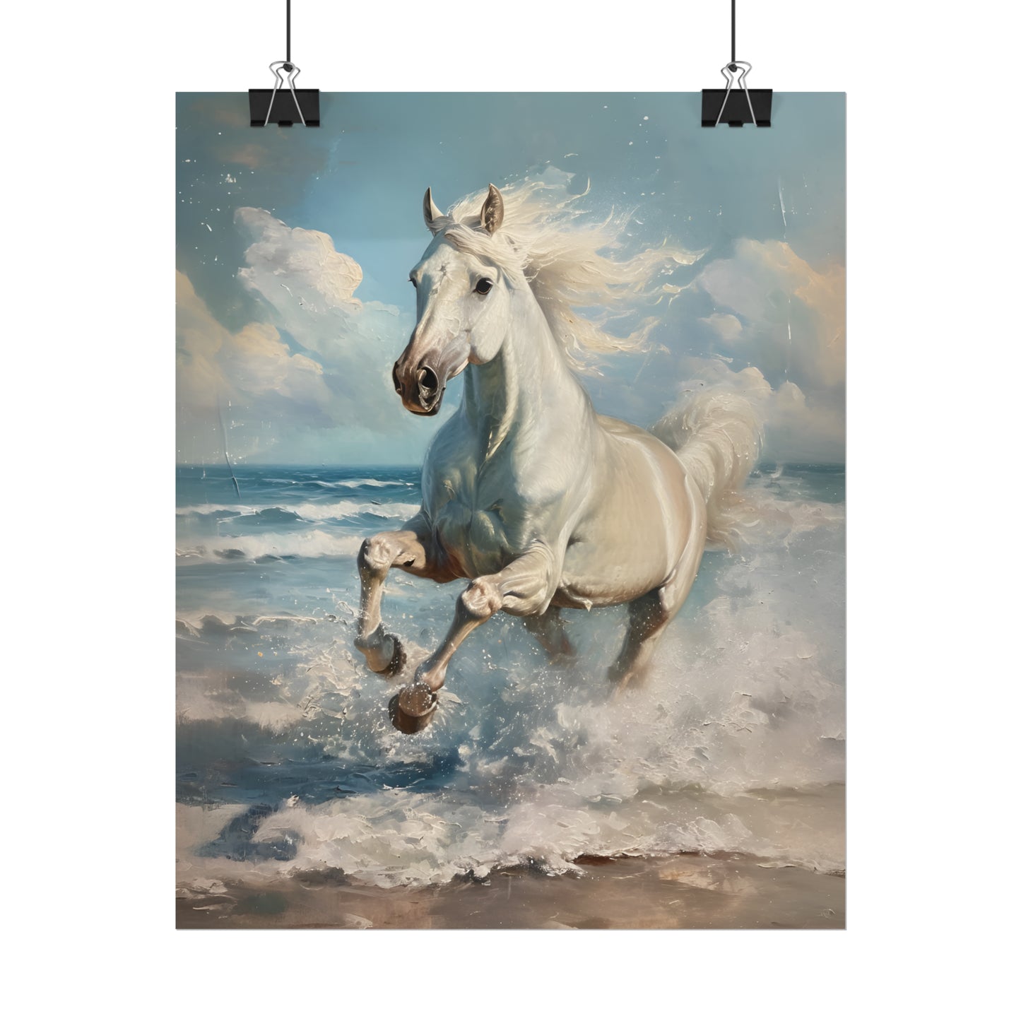 Arabian Horse Painting, Animal Print, Gift For Arabian Horse Lover, Horse Poster, Equine Wall Art, Housewarming Gift,