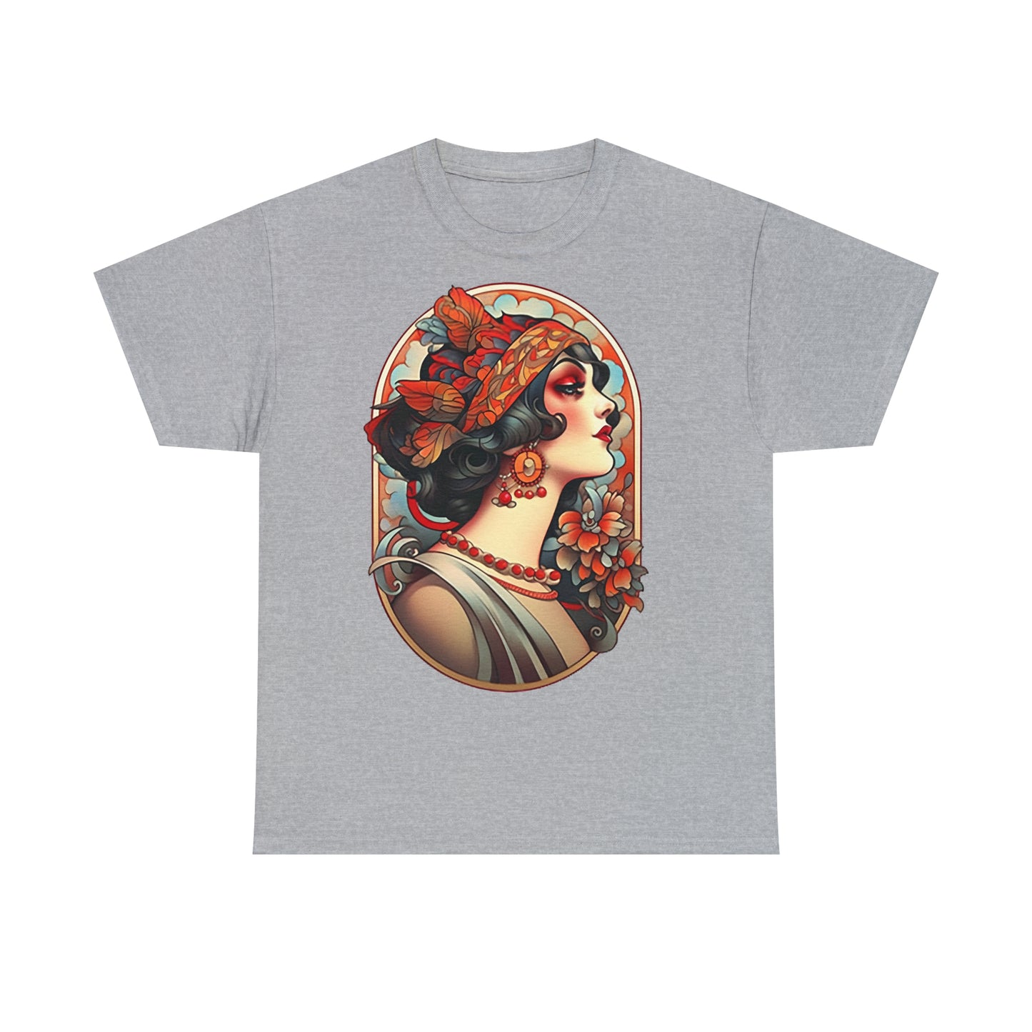 Men's Tattoo T-Shirt Traditional Style Lady