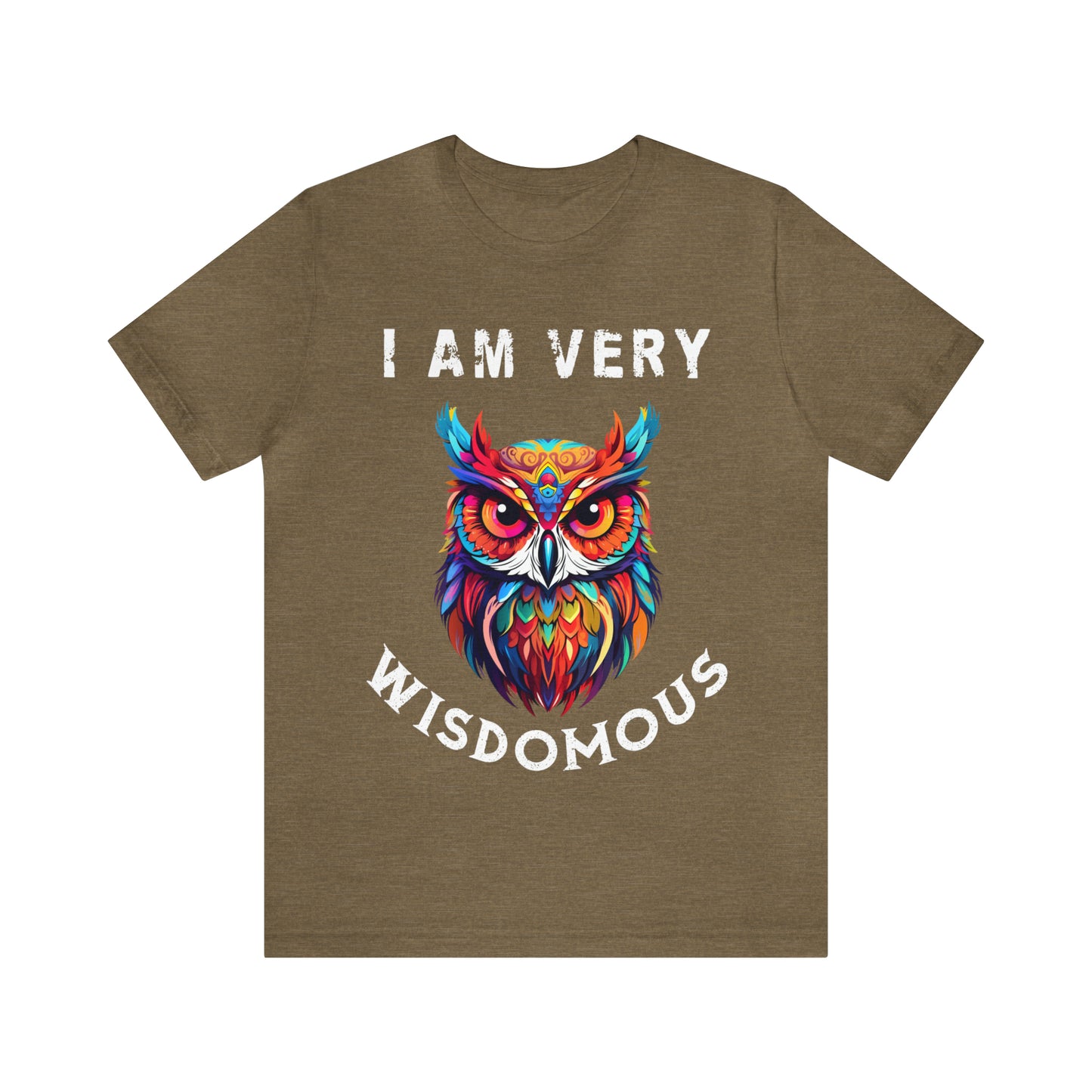 Men's T-Shirt, I Am Very Wisdomous, funny T-shirt, Gift for Dad, Husband Gift, Owl T-Shirt, Father's Day Gift