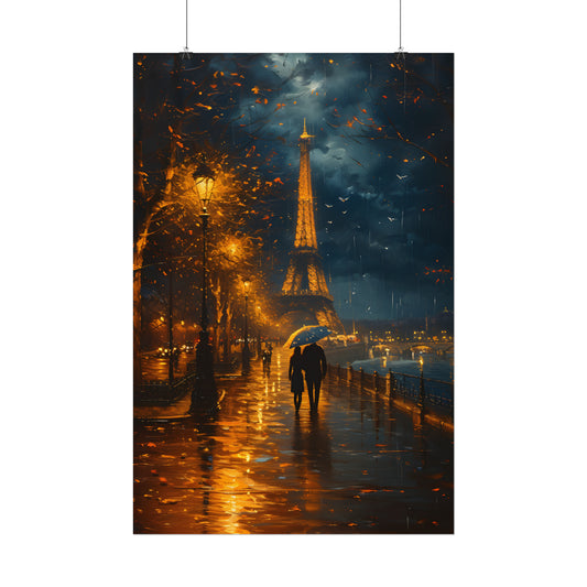 Paris Watercolor Painting, Eiffel Tower Print, Romantic Wall Art, Anniversary Gift Idea, Paris Poster, European Cityscape, Couples Gift