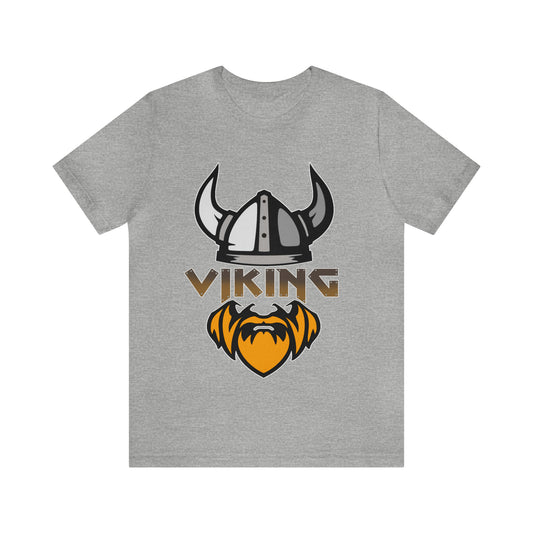 Men's Viking T-Shirt, Norse Graphic Tee, Short sleeve Warrior Shirt, Loose Fit Historic Tshirt, Crew Neck Beard T Shirt