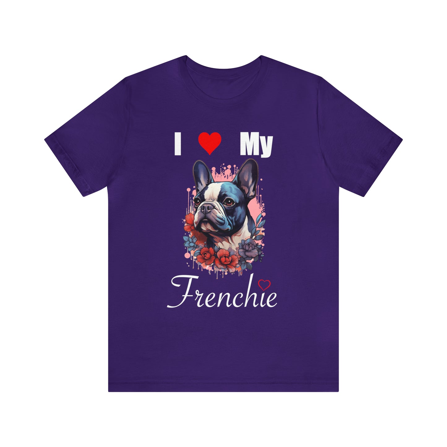 Unisex Jersey Short Sleeve Tee, French Bulldog Owner T-Shirt, I Heart my Frenchie Shirt, Dog Lover TShirt,