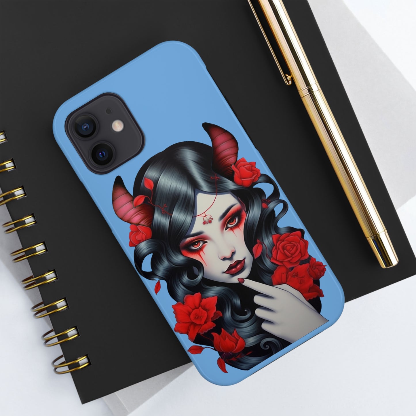 Tough Phone Cases with Tattoo Lady Design Exclusive to Warrior Geek