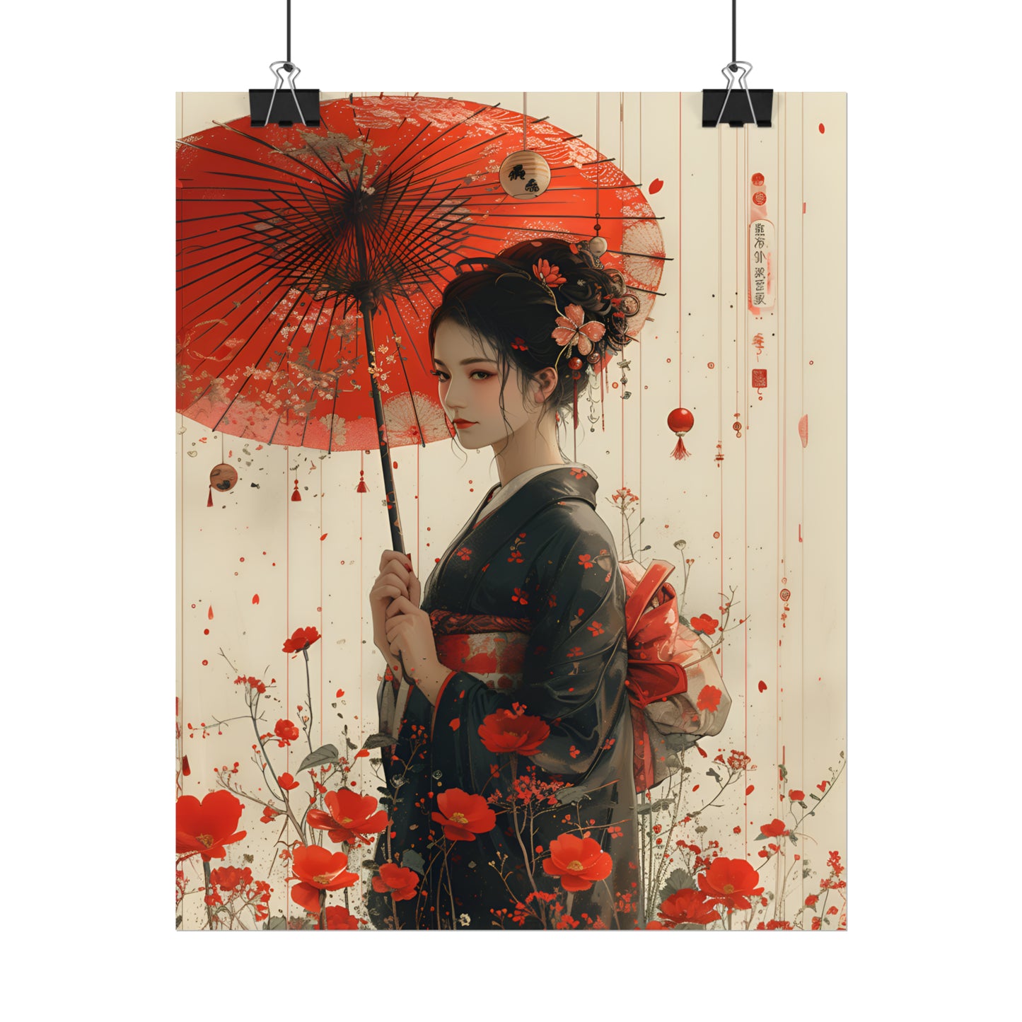 Geisha Wall Art, Japanese Wall Decor, Asian Wall Art, Geisha Painting, Japanese Gift Idea