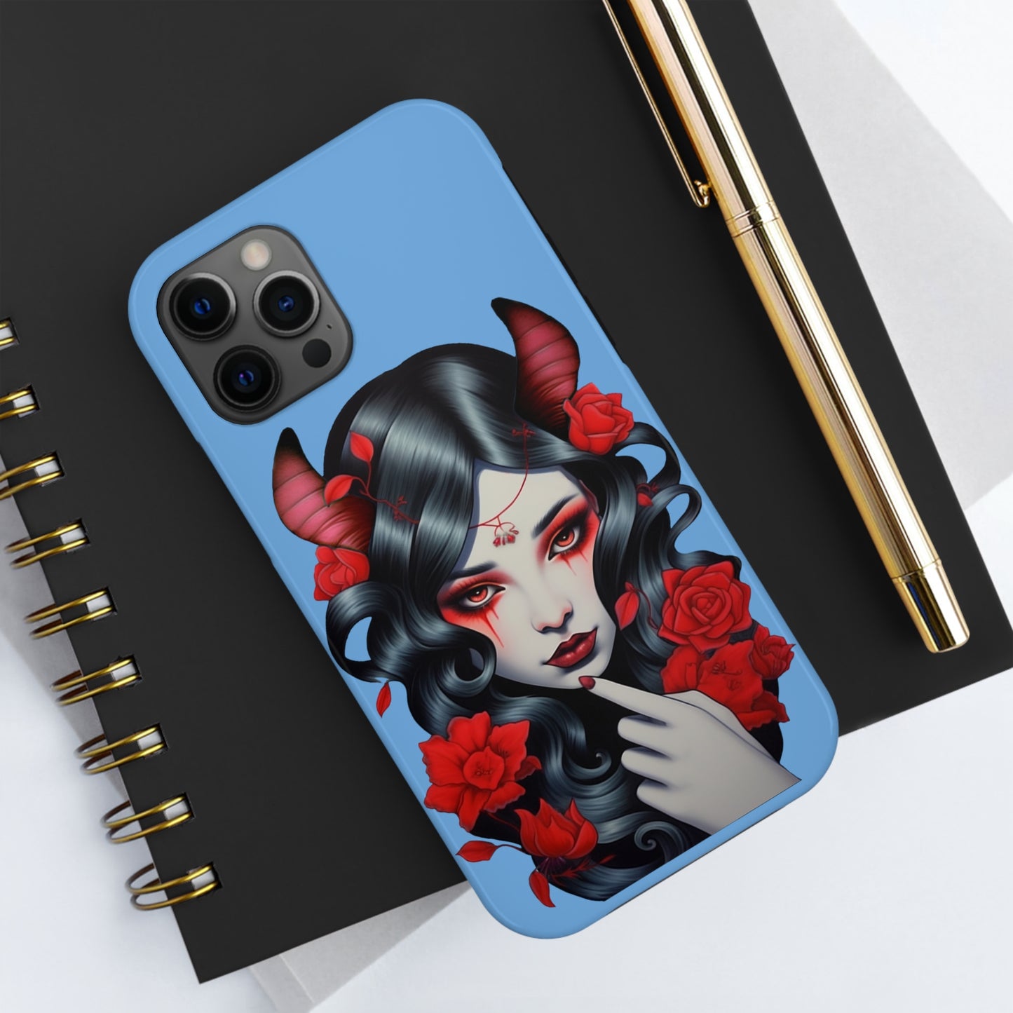 Tough Phone Cases with Tattoo Lady Design Exclusive to Warrior Geek