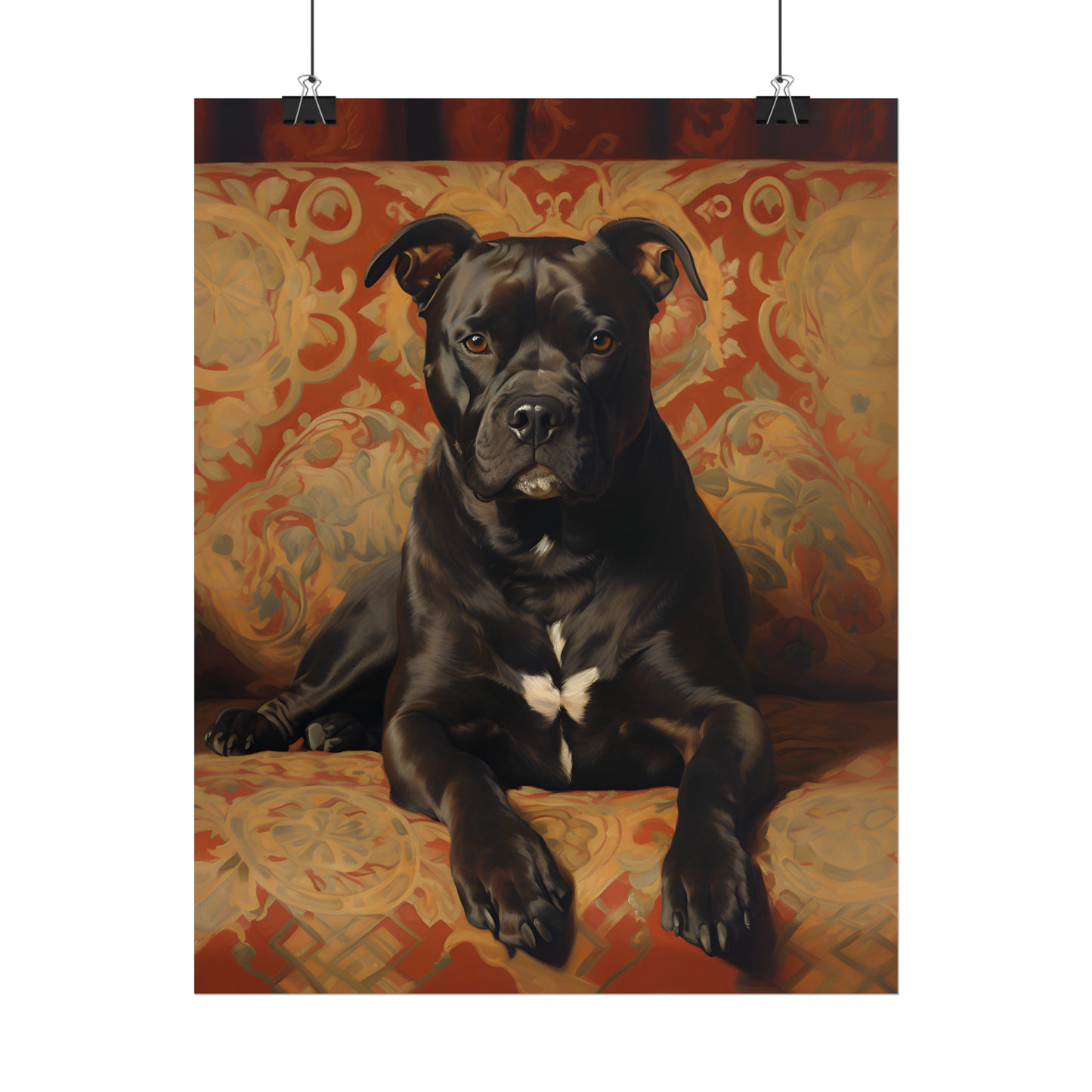 Staffordshire Bull Terrier, Staffordshire Bull Terrier Poster, Staffordshire Bull Terrier Painting, Dog Lover Gift, Pet Owner Poster, Dog Wall Art