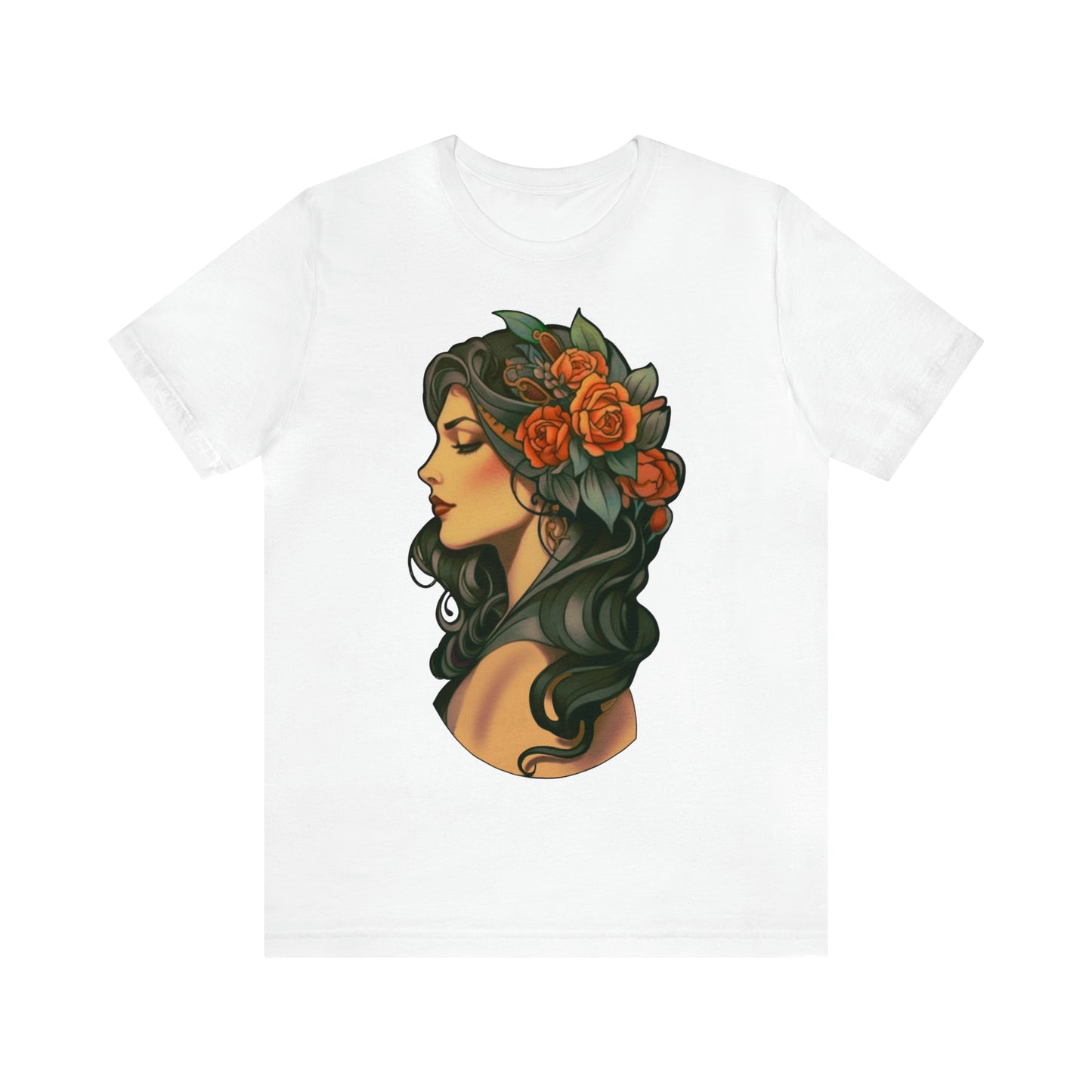 Women's Short Sleeve Tee Tattoo Lady Exclusive To Warrior Geek