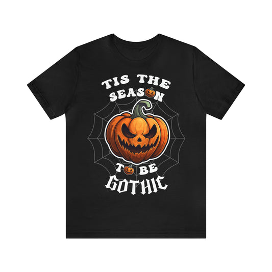 Pumpkin Halloween T-Shirt, Gothic Halloween T Shirt, Funny Gothic Tee, Halloween Graphic Tee, Gothic Aesthetic Tshirt