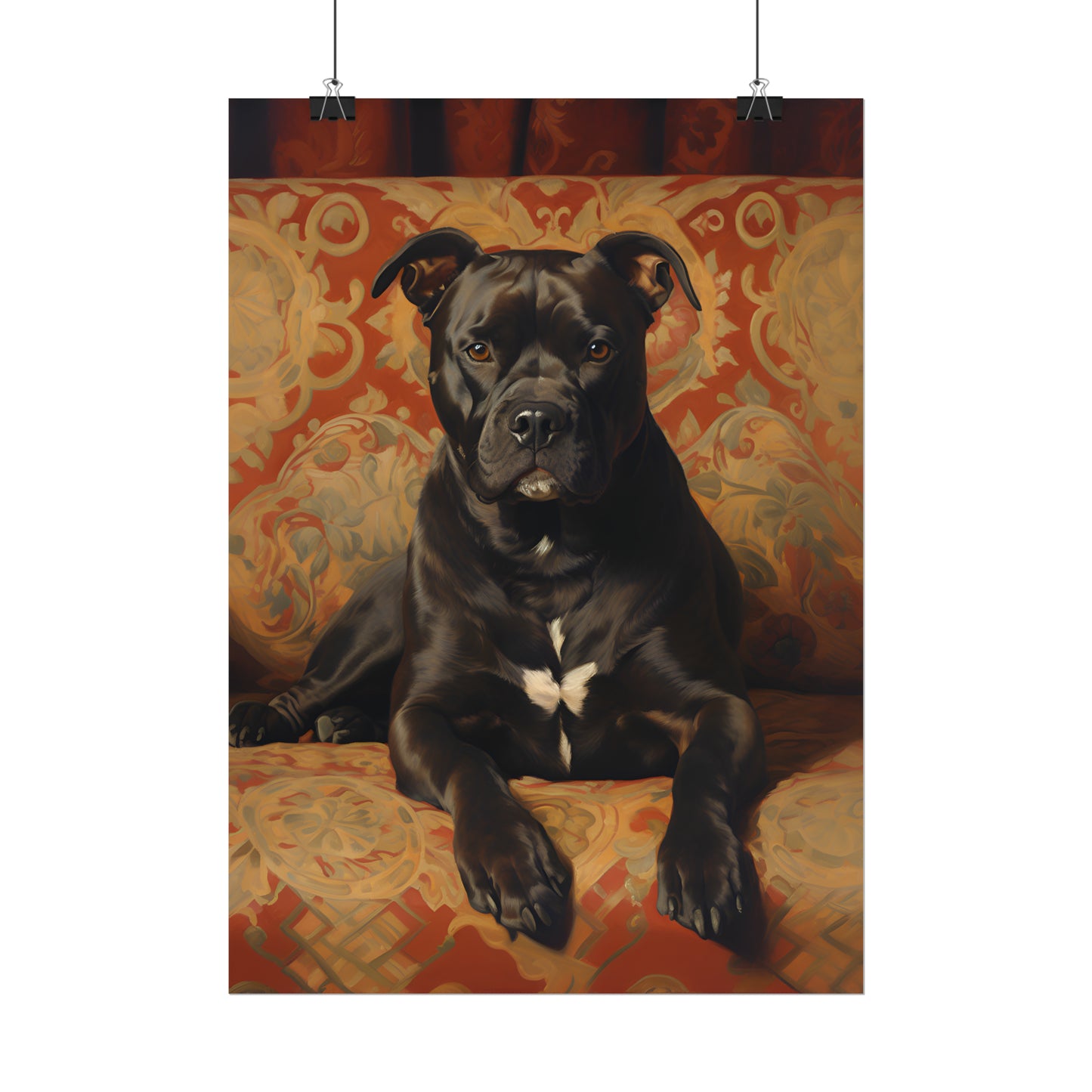 Staffordshire Bull Terrier, Staffordshire Bull Terrier Poster, Staffordshire Bull Terrier Painting, Dog Lover Gift, Pet Owner Poster, Dog Wall Art