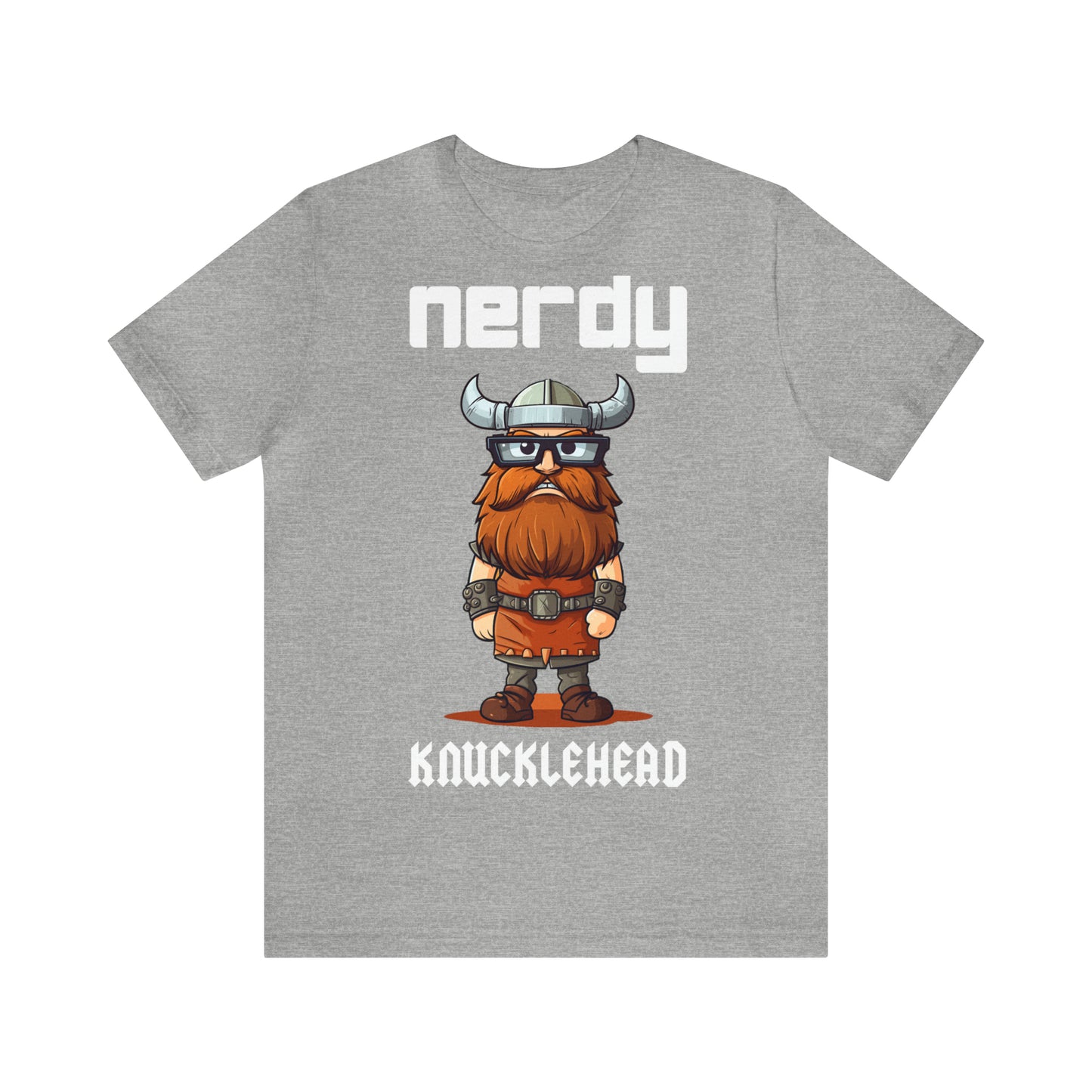 Unisex Nerd T-Shirt, Loose Fit Funny Shirt, Crew Neck Geek T Shirt, Viking Graphic Tee