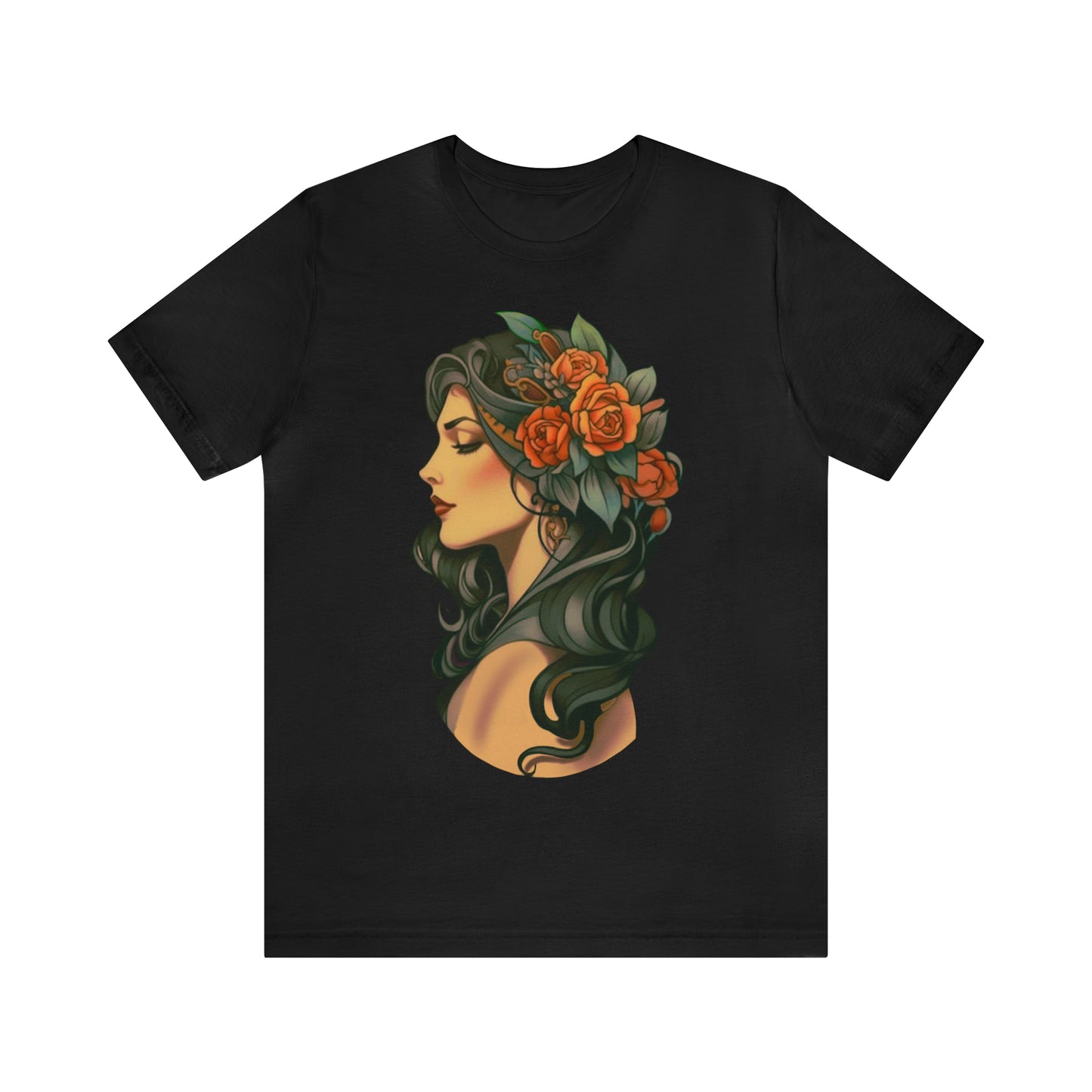 Women's Short Sleeve Tee Tattoo Lady Exclusive To Warrior Geek