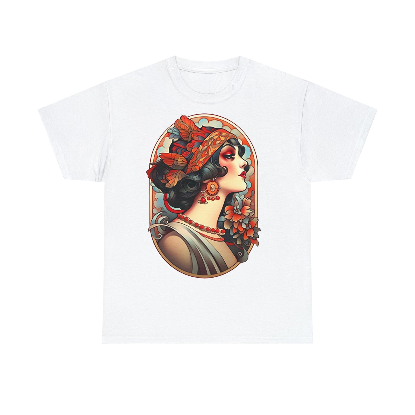 Men's Tattoo T-Shirt Traditional Style Lady