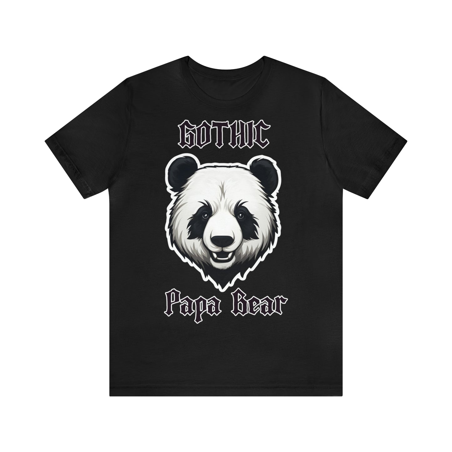 Gothic Father's T-Shirt, Panda Graphic Shirt, Dad Animal Tee, Gothic Papa Bear T Shirt, Father Gift T Shirt, Funny Dad Shirt, Bear Graphic Shirt