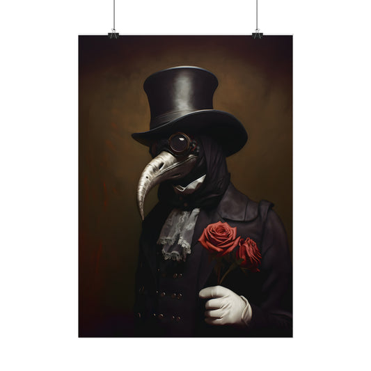 Plague Doctor Print, Plague Doctor Mask, Victorian Medical, Goth Wall Art, Gothic Art Print, Spooky Wall Decor, Dark Academia