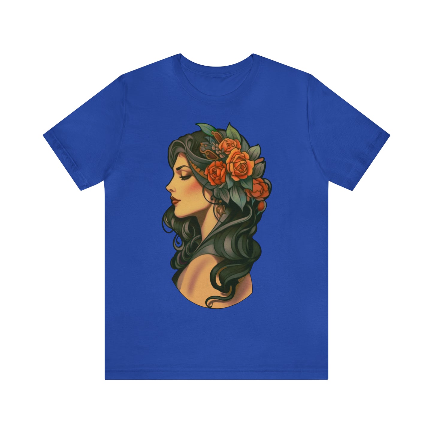 Women's Short Sleeve Tee Tattoo Lady Exclusive To Warrior Geek